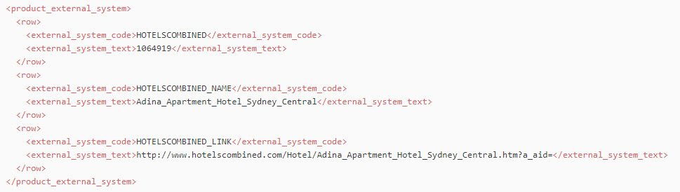 HotelsCombined ID Sample XML Response